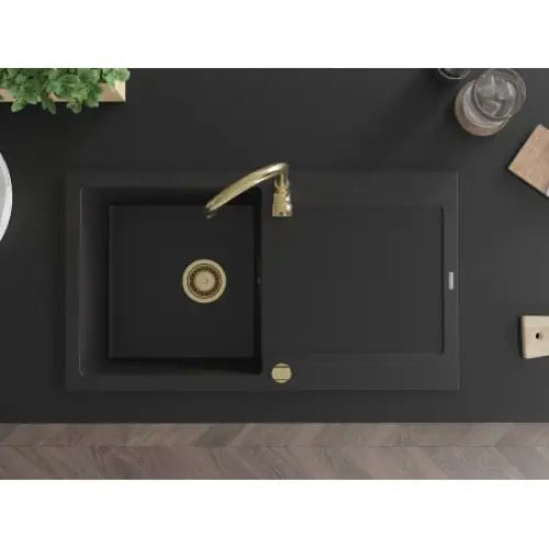 Leo Kjøkkenvask 1 Kum 900x500 Mm Svart - 6501901010-77-g