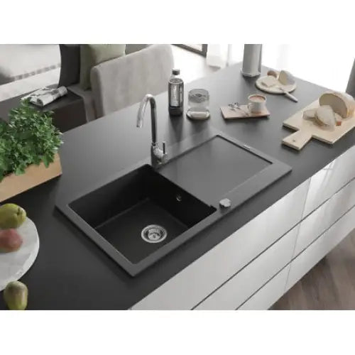Leo Kjøkkenvask 1 Kum 900x500 Mm Svart - 6501901010-77
