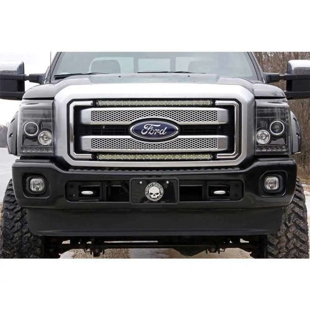 Lister Led 30’’ Dobbelt Grilllyssett Rough Country Black Series - Ford F350 11-16