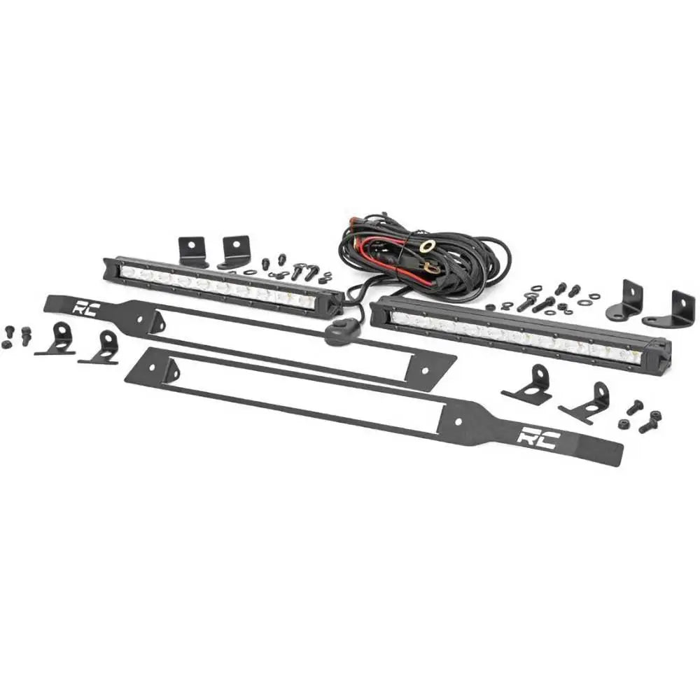 Listwy Led 10’’ Dobbel Flood Rough Country Black Series - Chevrolet Silverado 1500 19-22