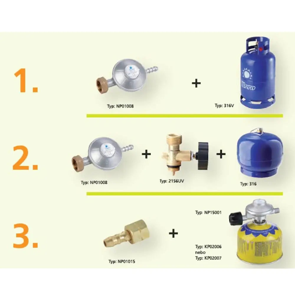 Liten Gassvarmer Bordlampe Piramida Mini Gass