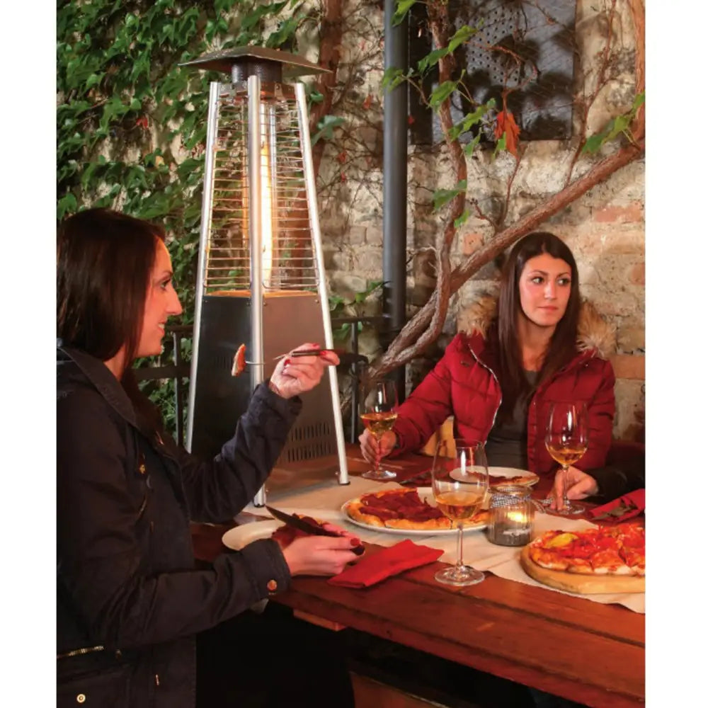 Liten Gassvarmer Bordlampe Piramida Mini Gass