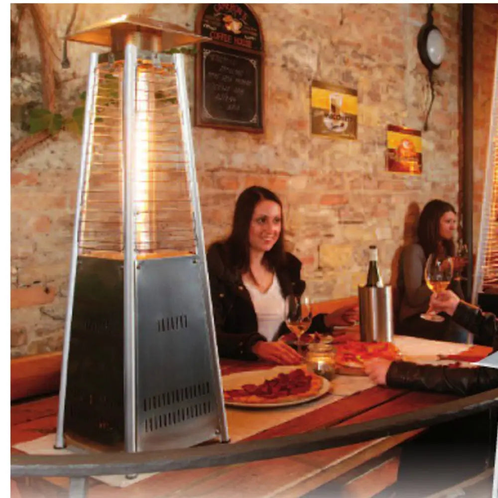 Liten Gassvarmer Bordlampe Piramida Mini Gass