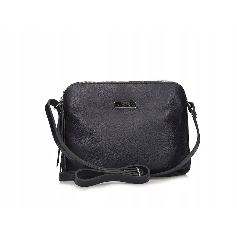 Liten Marineblå Skulderveske i Ekte Lær til Damer A242