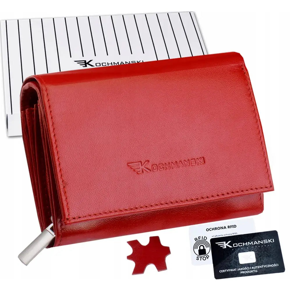 Liten Skinn Lommebok for Damer med Rfid-beskyttelse fra Kochmanski