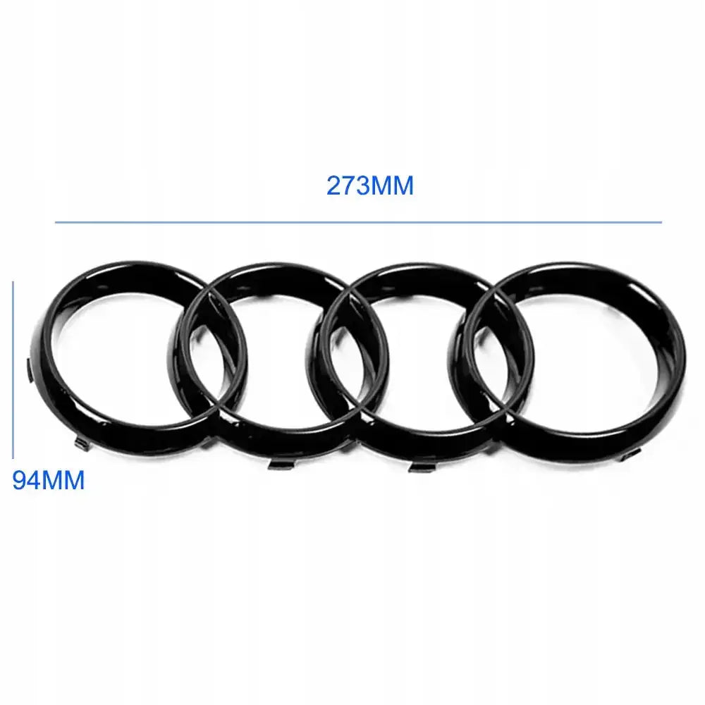 Logo Black Glossy 273x94mm - Audi A3 A4 A5 A6