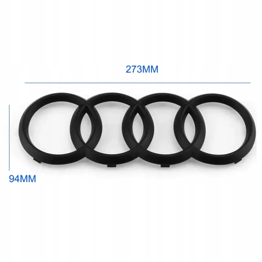 Logo Matt Black 273x94mm - Audi A3 A4 A5 A6