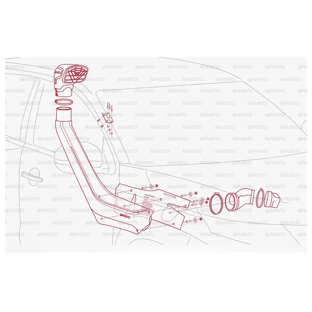 Luftinntak Bravo - Mitsubishi L200 19-23