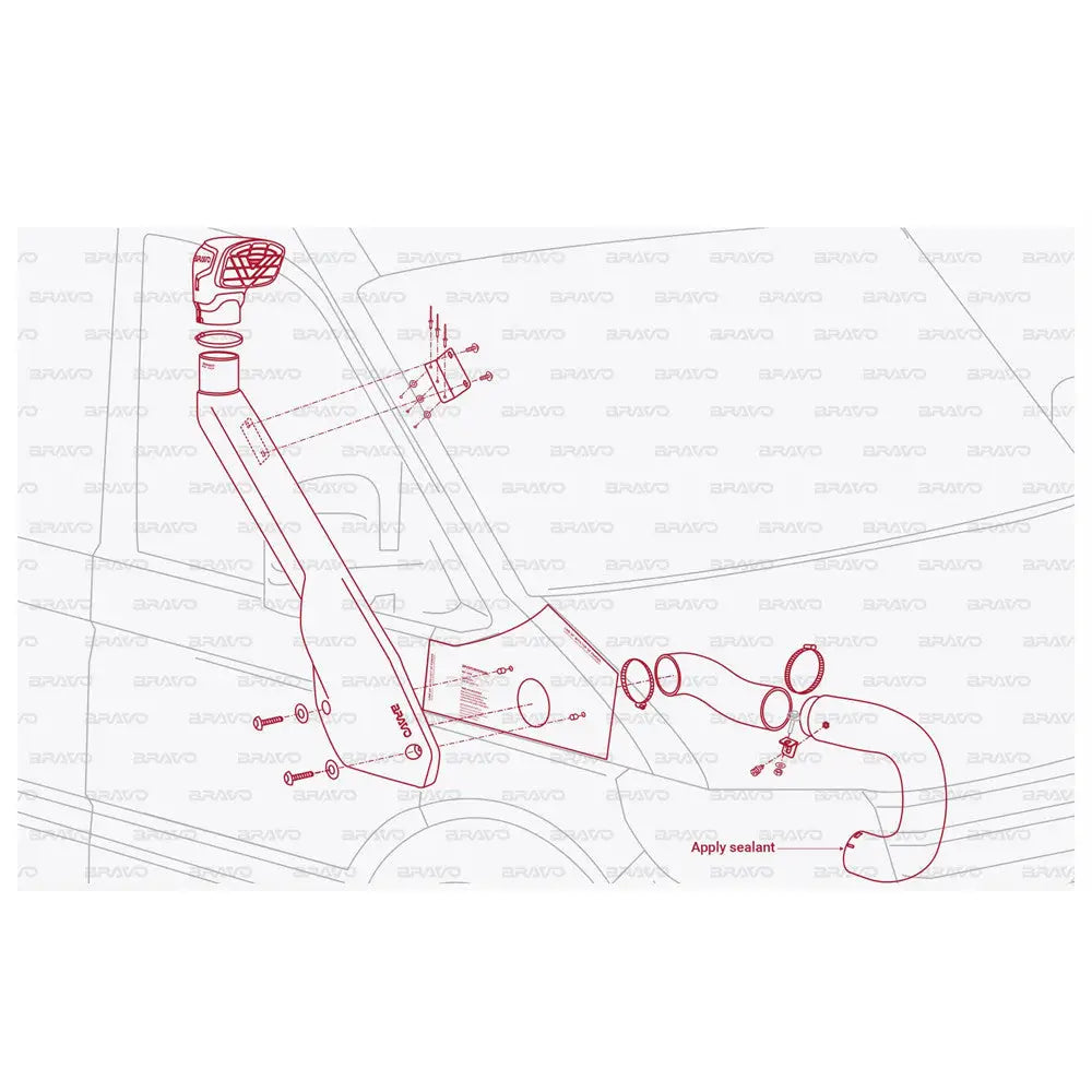 Luftinntak Snorkel for Volkswagen Crafter 17-