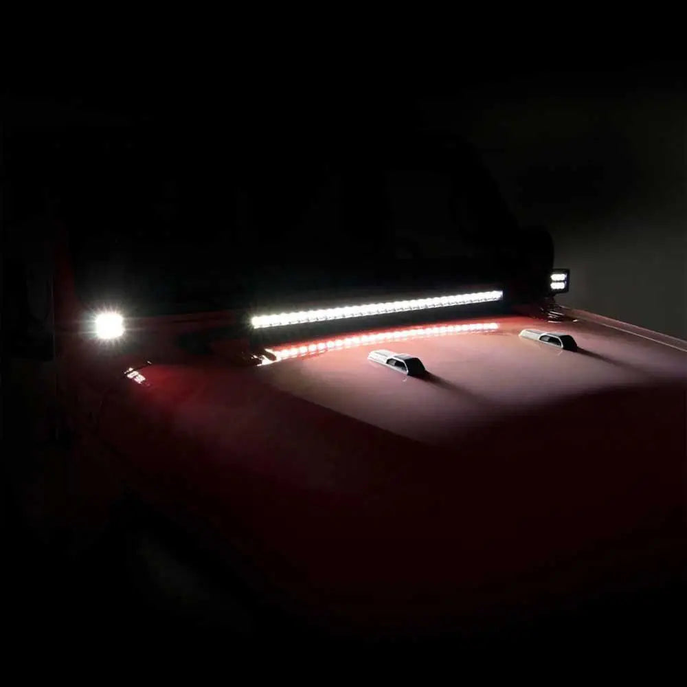 Lys Led 2’’ Firkantet Amber Drl Rough Country Black Series - Jeep Gladiator Jt 20-