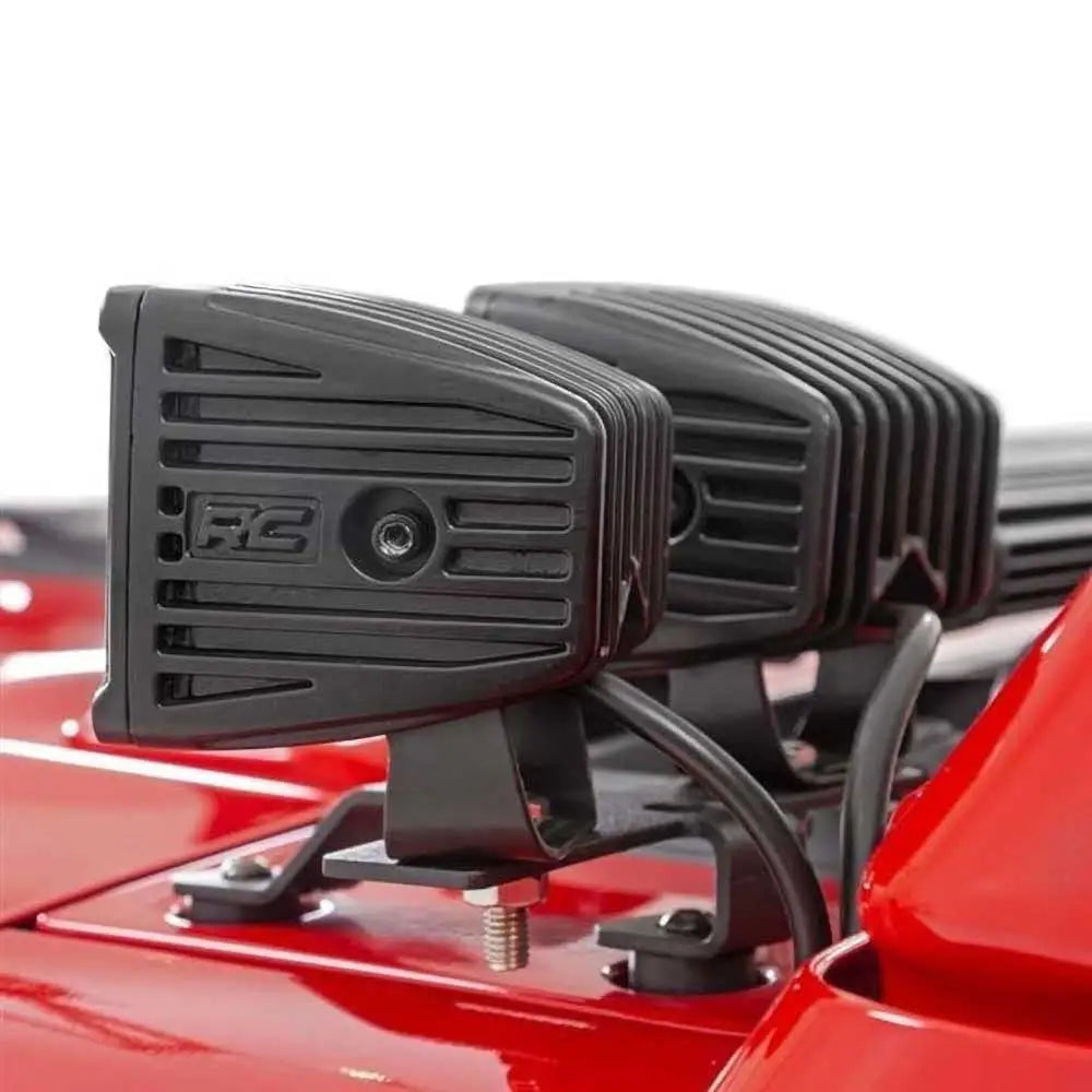 Lysende Led-kvadratlys 2’’ Hvite Drl Rough Country Black Series - Jeep Gladiator Jt 20-