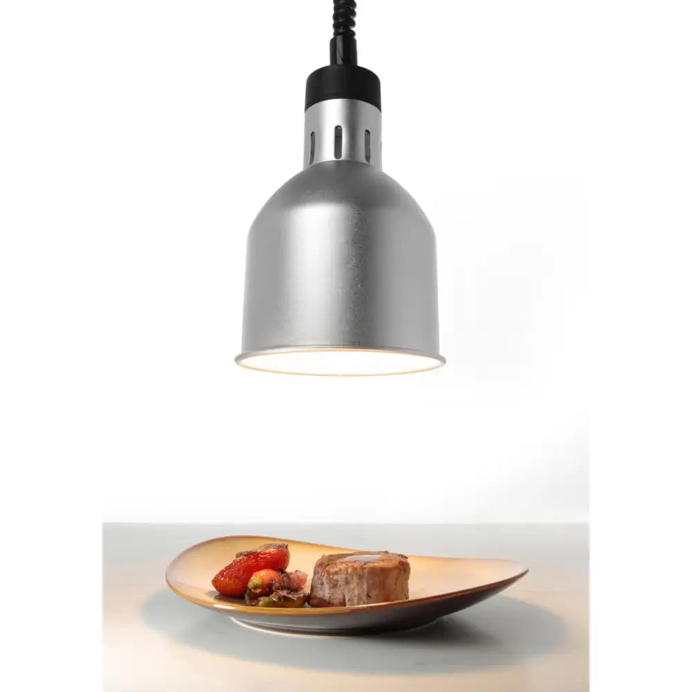 Lyspære for Matvarme - Hengende Sylinderkegle Sølv 250w