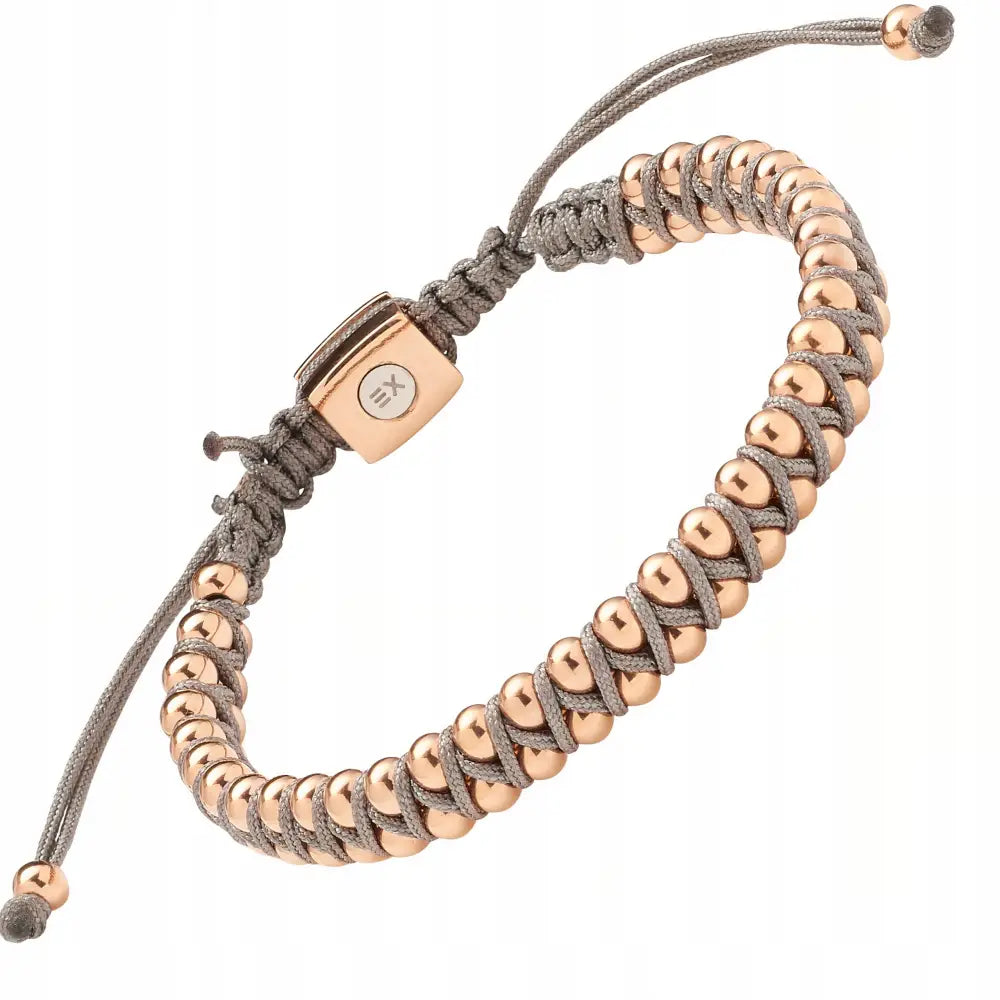 Armbånd Dame i Roségull med Charms Justerbart