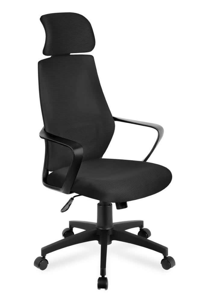 Mark Adler Manager 2.8 svart kontorstol – forfra med Tilt Plus-mekanisme