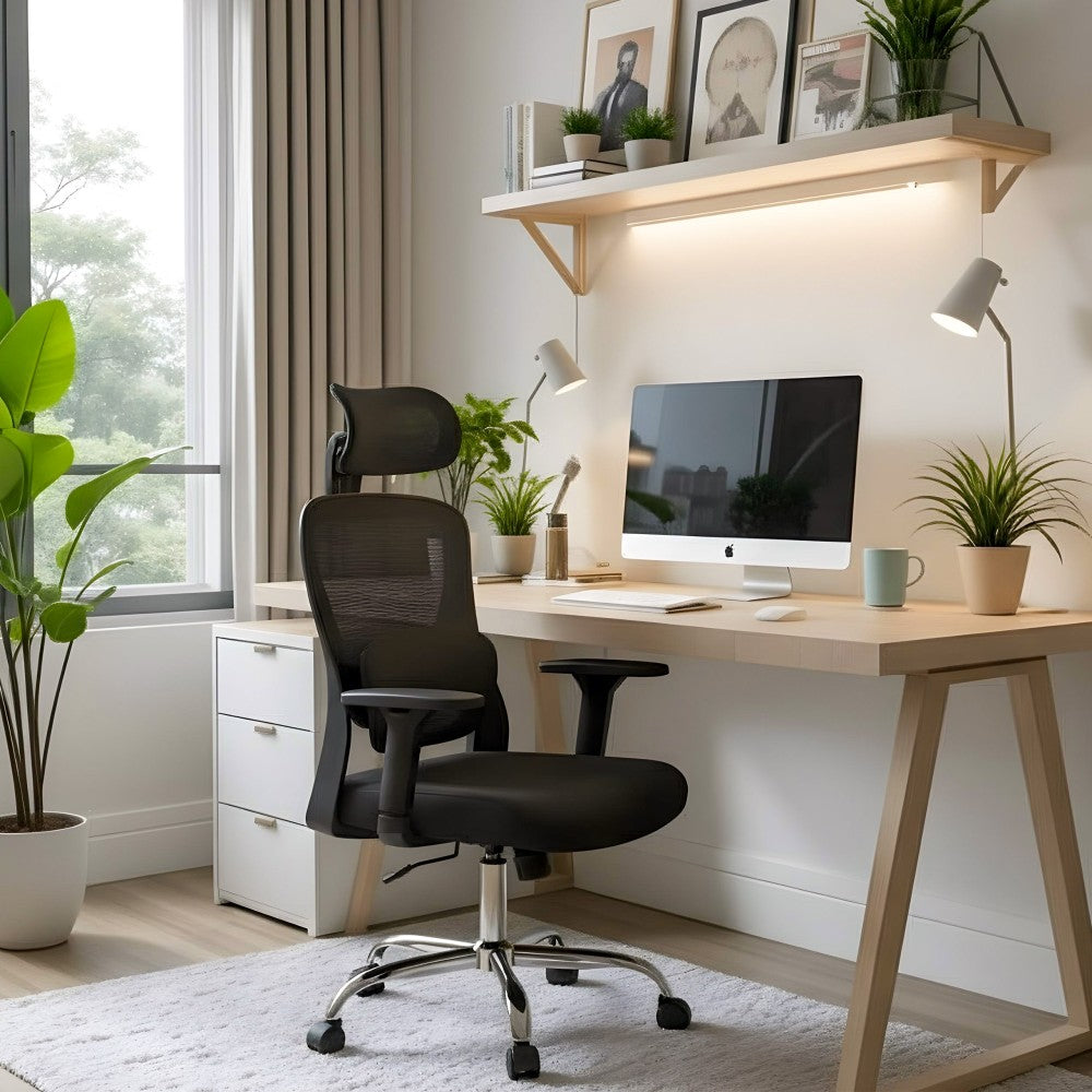Mark Adler Manager 3.2 svart kontorstol – sidevisning