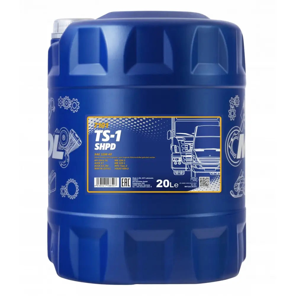 Mannol Ts-1 Shpd 15w40 7101 20l