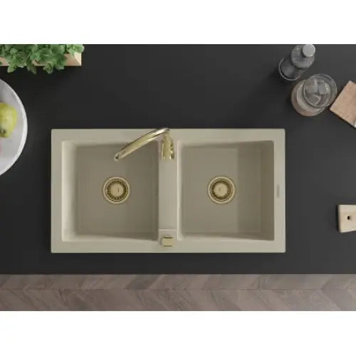 Mario Kjøkkenvask 2 Kummer 820x436 Mm Beige - 6504822000-69-g