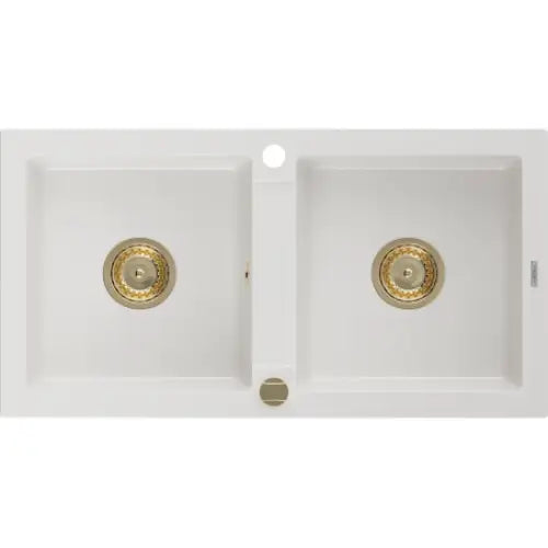 Mario Kjøkkenvask 2 Kummer 820x436 Mm Hvit - 6504822000-20-g