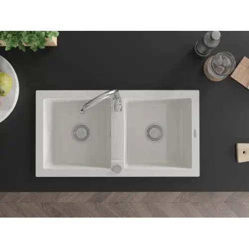 Mario Kjøkkenvask 2 Kummer 820x436 Mm Hvit - 6504822000-20