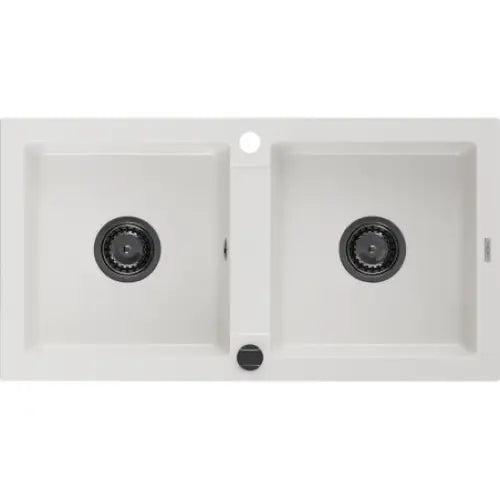 Mario Kjøkkenvask 2 Kummer 820x436 Mm Hvit 6504822000-20-b