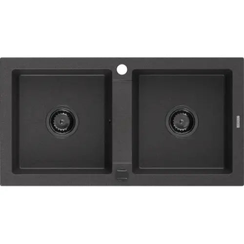 Mario Kjøkkenvask 2 Kummer 820x436 Mm Svart/grå 6504822000-76-b