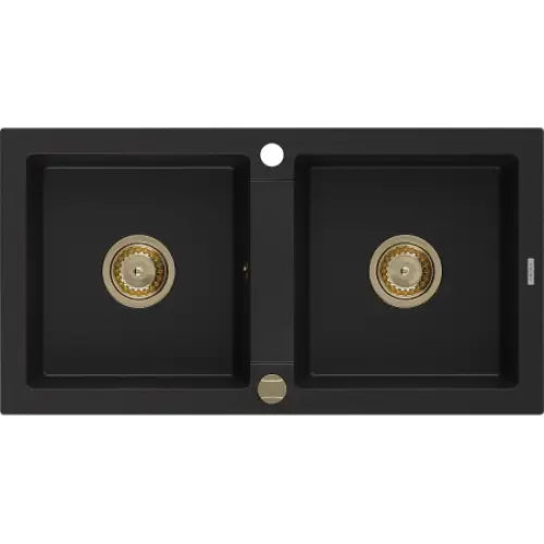 Mario Kjøkkenvask 2 Kummer 820x436 Mm Svart - 6504822000-77-g