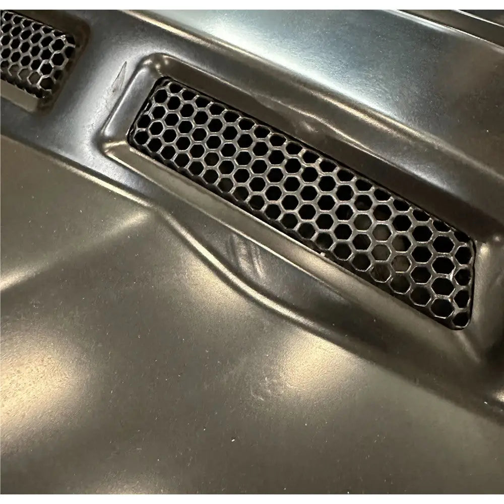 Maske i Matt Svart Stål Avenger Bonnet - Jeep Wrangler Jl 4 d 18-