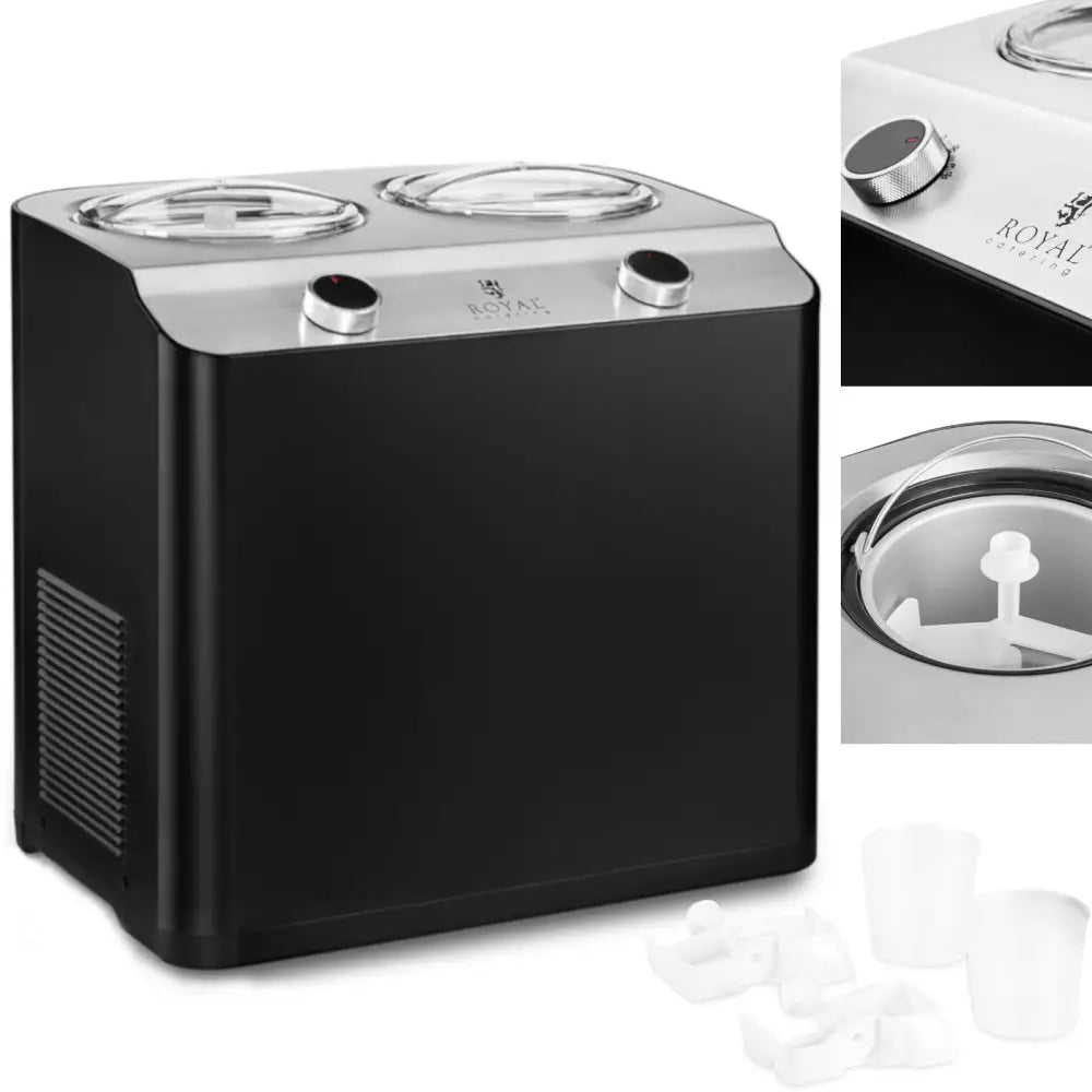 Maskin for Frossen Smoothie Sorbet Yoghurt 2 Smaker 2 x 1,2 l