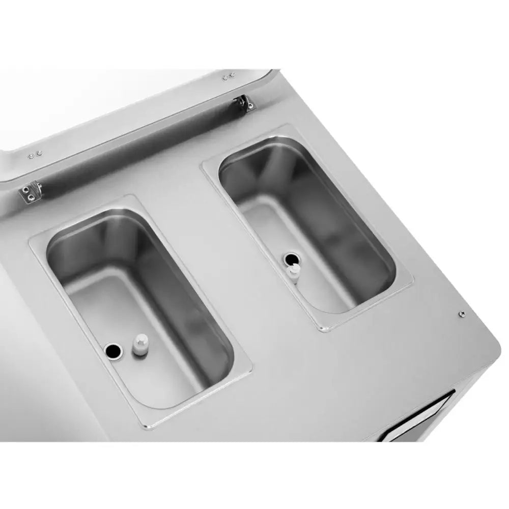 Maskin for Italiensk Iskrem med Digitalt Panel 2 Smaker + Blanding 230 v 1850 w 20 L/t