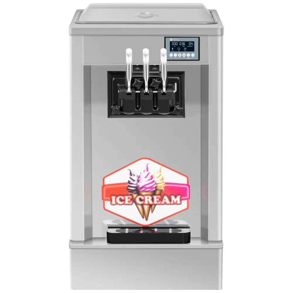 Maskin for Italiensk Iskrem med Digitalt Panel 2 Smaker + Blanding 230 v 1850 w 20 L/t