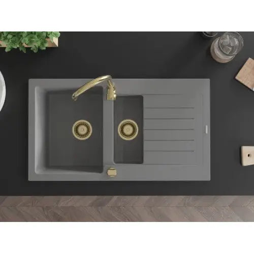 Matias Kjøkkenvask 1 1/2 Kum 900x505 Mm Grå - 6502901505-71-g