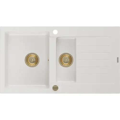 Matias Kjøkkenvask 1 1/2 Kum 900x505 Mm Hvit - 6502901505-20-g