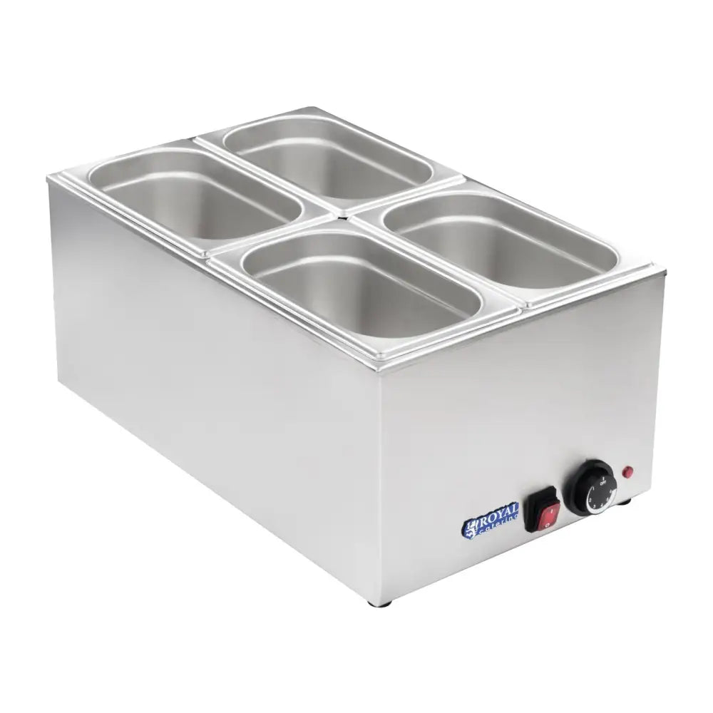 Matvogn med Varmeskap + 4 Gn med Lokk