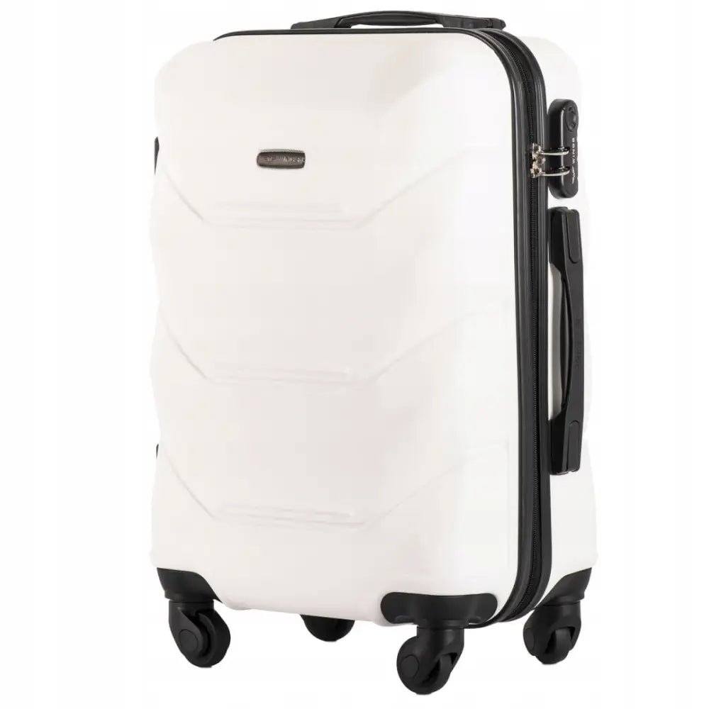 Melkehvit s Vinger Koffert Abs Påfugl