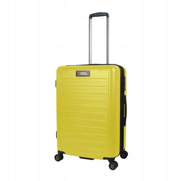 Mellomstor Gul Reisekoffert med 4 Hjul - National Geographic Cruise