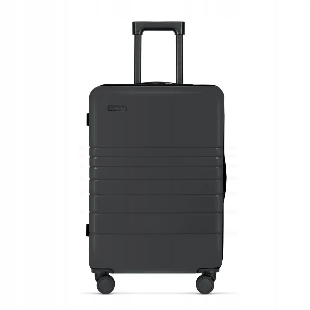 Mellomstor Koffert - Abs Materiale | Stille og Roterbare Hjul 360° | Tsa-lås Svart