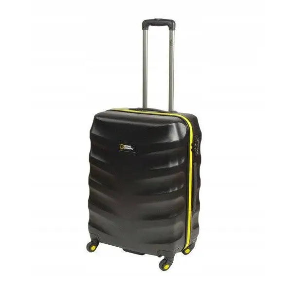 Mellomstor Svart Reisekoffert med 4 Hjul - National Geographic Arete