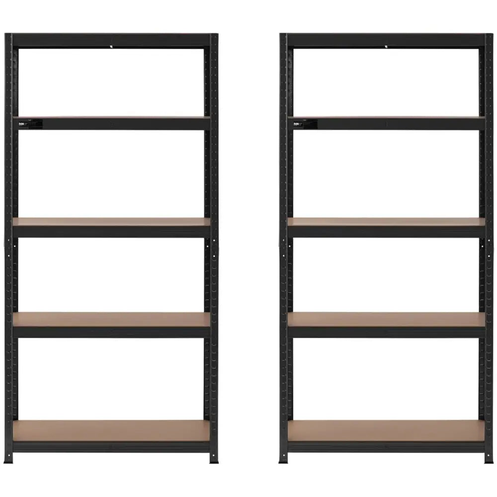 Metalisk Lagerhylle 5 Hyller 875 Kg 90 x 40 x 180 Cm Gråblå 2 Stk.