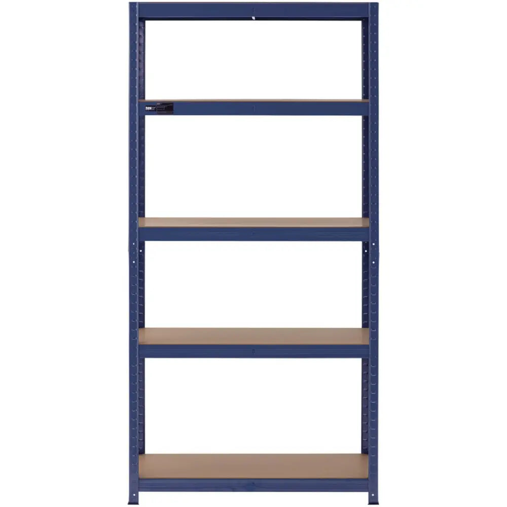 Metall Lagerhylla med 5 Hyller 875 Kg 90 x 40 x 180 Cm Blå