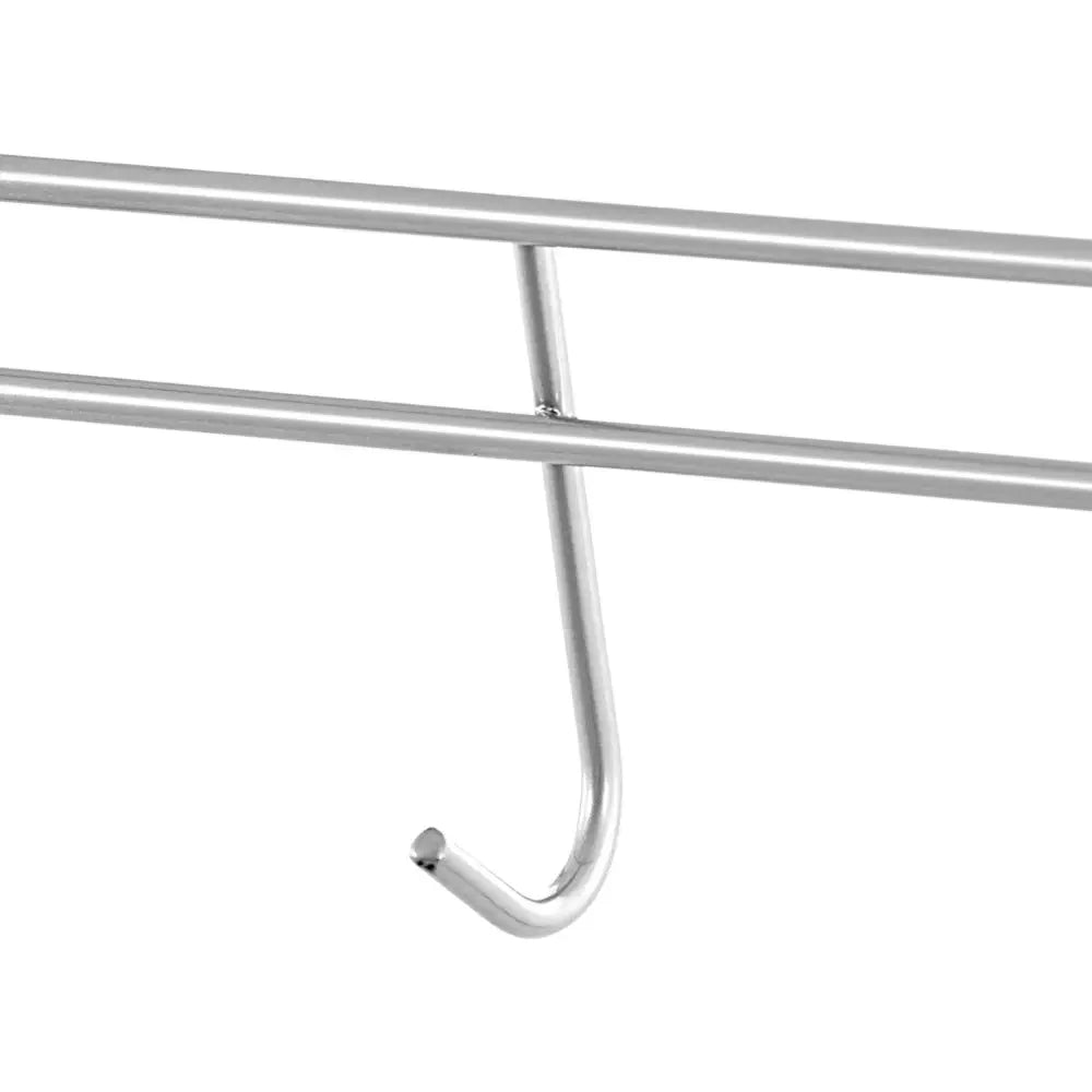 Metall Trådhylle til Kjøkkenlager 4 Hyller Kroker 90 x 35 x 152 Cm Opptil 121 Kg