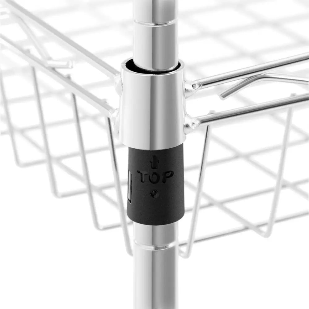 Metalltråd Hyller for Garderobe 5 Kurver 45 x 35 x 152 Cm Opptil 100 Kg