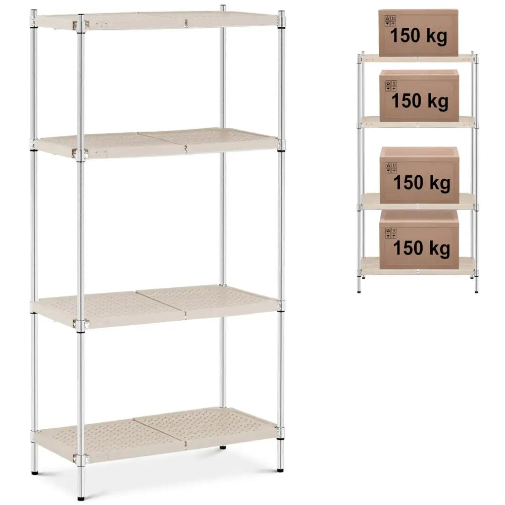 Metallverkstedshylle 4 Hyller 600 Kg 90x45x180 Cm