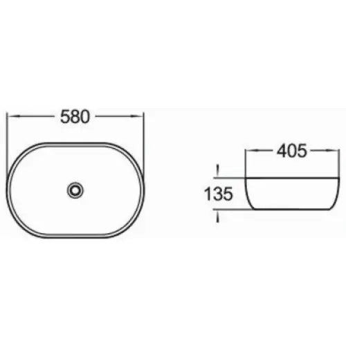 Mexen Agota Benkeplatevask 58x40 Cm Blå