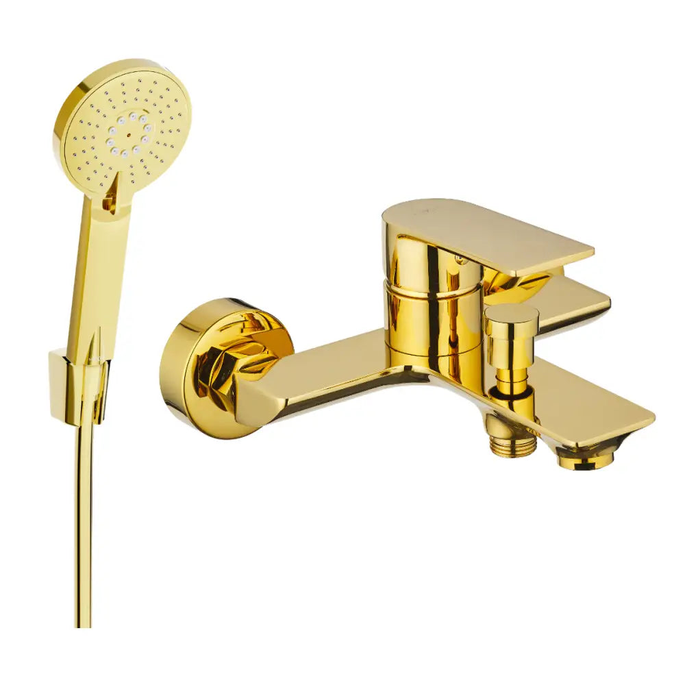 Mexen Alexa R40 Badekarbatteri med Dusjsett Gull - 7123r40-