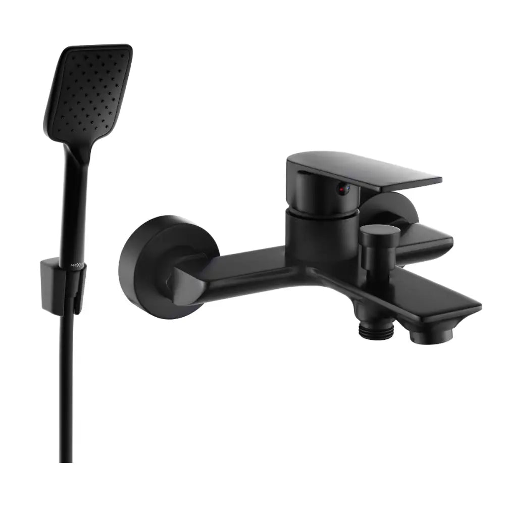 Mexen Alexa R62 Badekarbatteri med Dusjsett Svart - 7123r62-