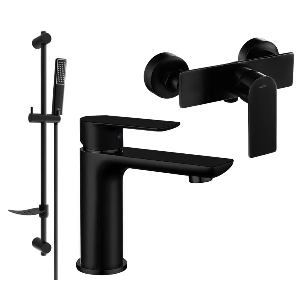 Mexen Alfa Df72 Dusjsett Svart - 745704df72