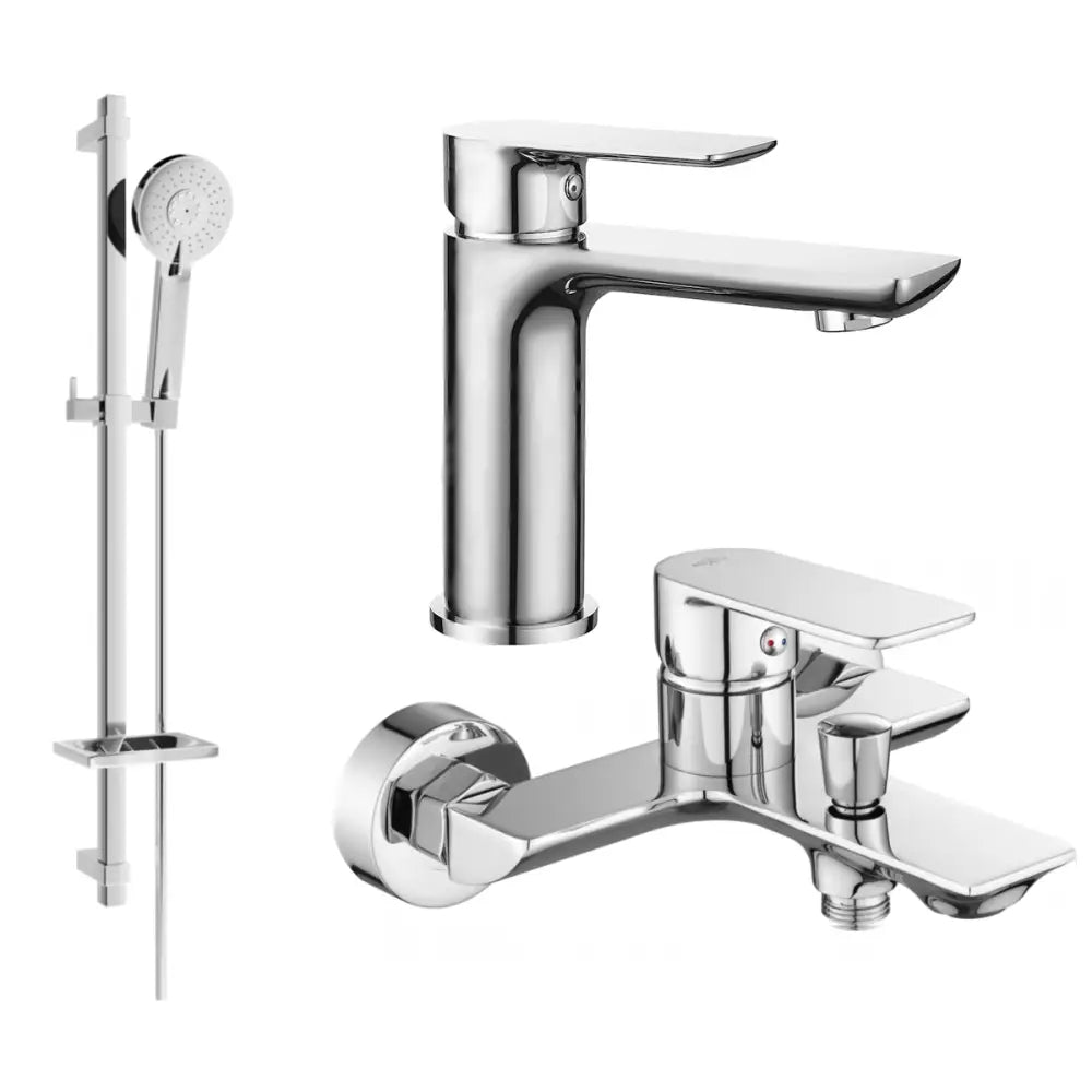 Mexen Alfa Dq40 Badekar Sett Krom - 745703dq40