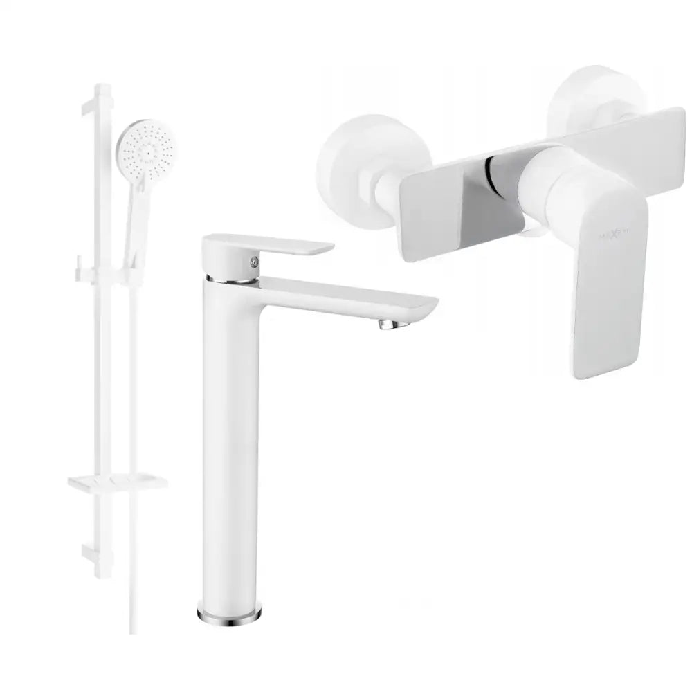 Mexen Alfa Dq40 Dusjsett Hvit/krom - 745714dq40-.