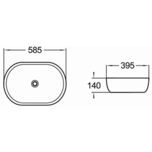 Mexen Alita Servant for Benkeplate 58x39 Cm Blå
