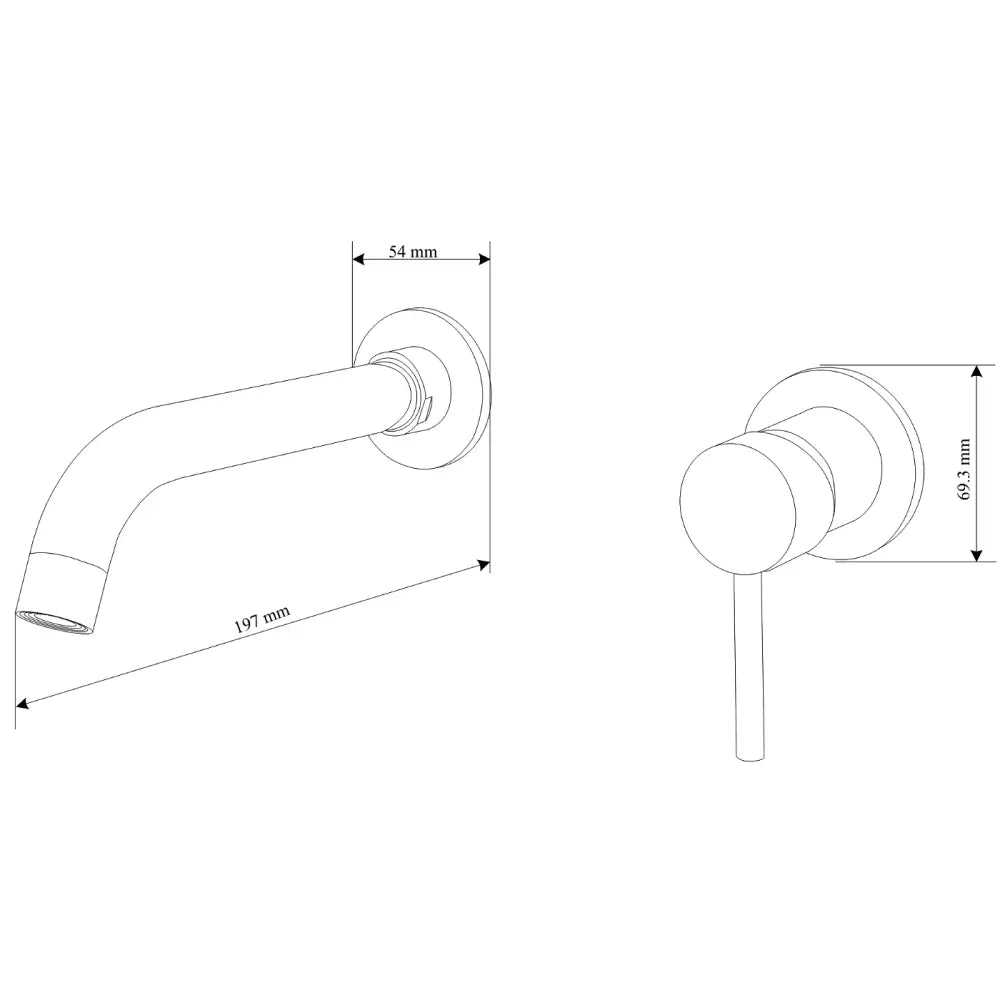 Mexen Alma Innfelt Servantbatteri Hvit - 75015-
